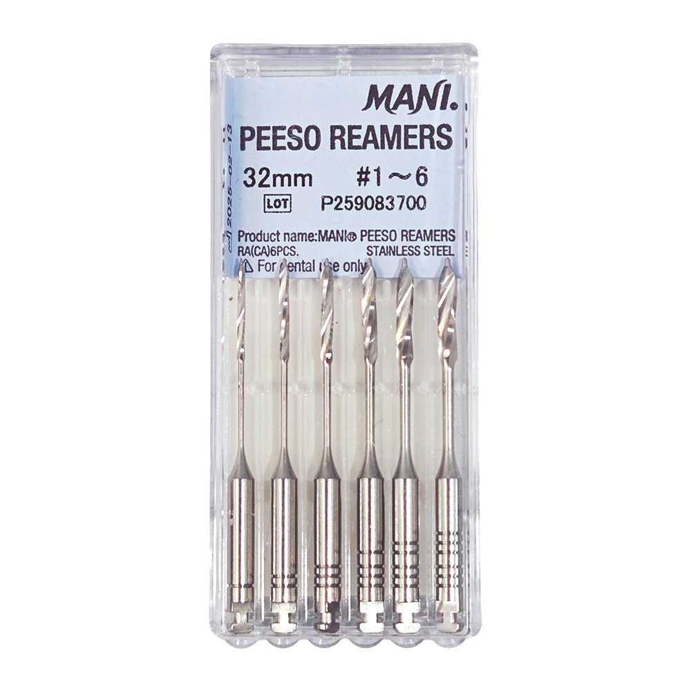 Mani Peeso Reamers 32 mm, Gr. 1-6, 6 Stück