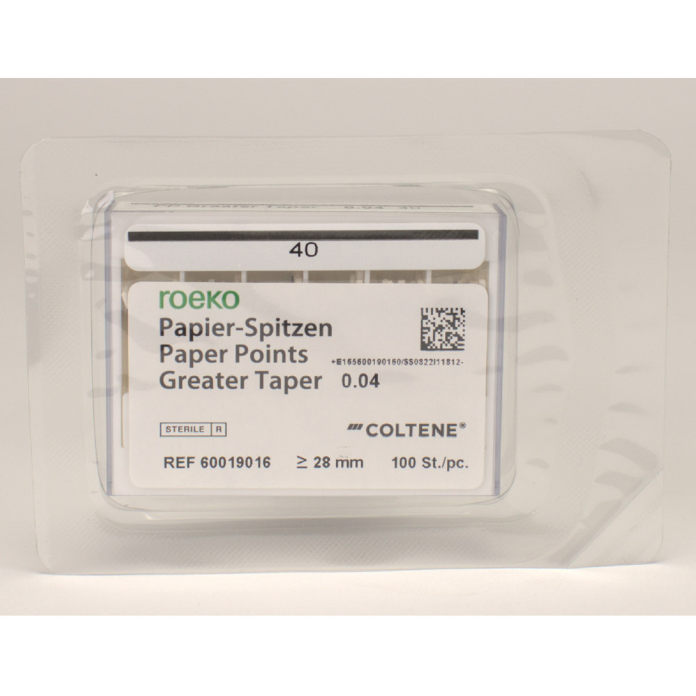 Papierspitzen Greater Taper 0.04 #40, 100 Stück