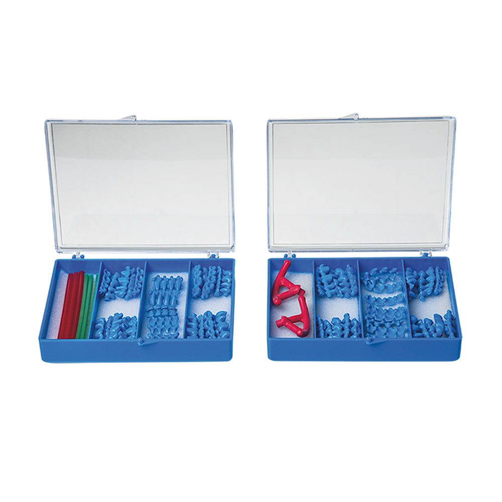 Zwischenglieder Wachs blau 60-teilig, Einführungs-Set