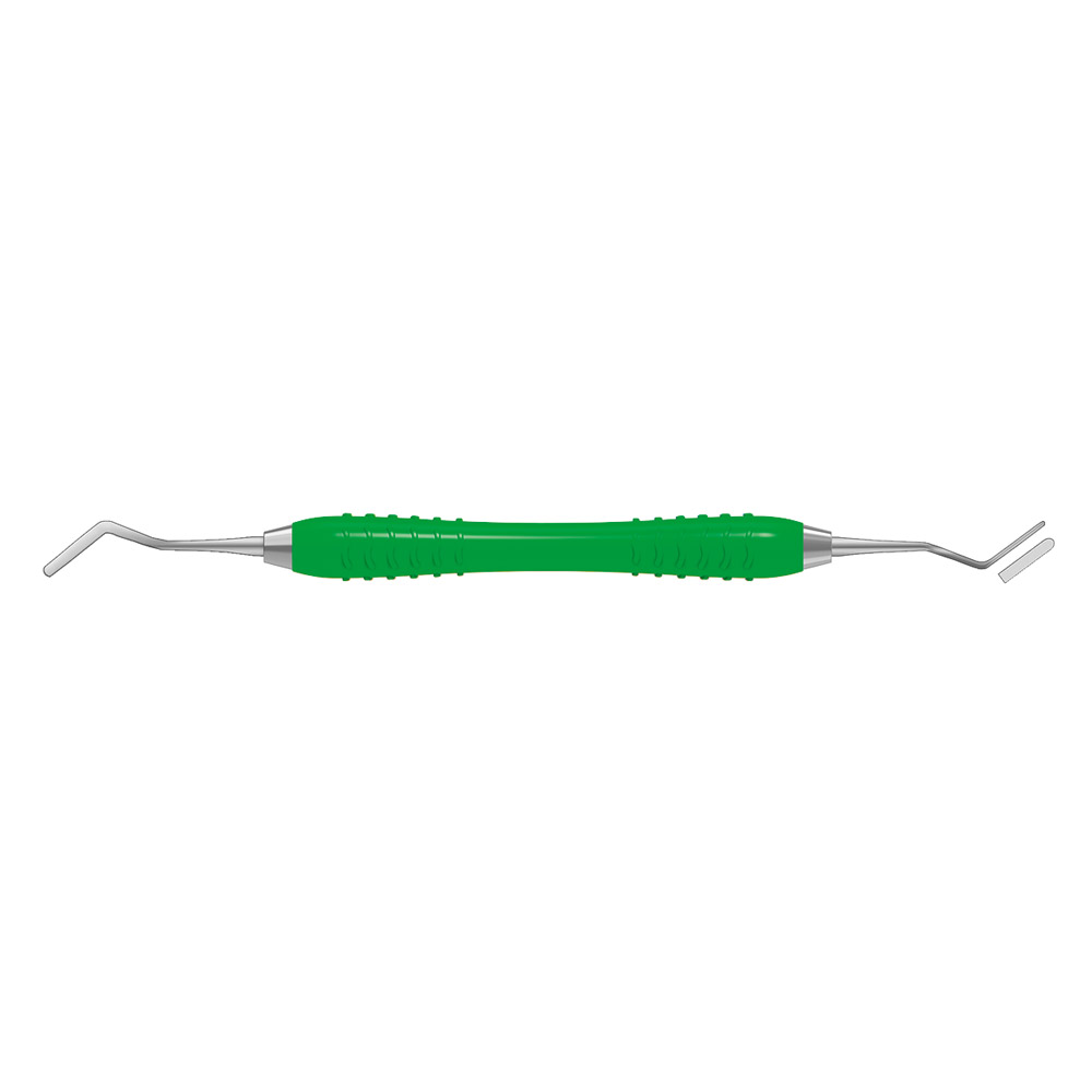 Heidemann Spatel 2.0/0,3 mm flexibel Colori Silikon Griff grün, Stück