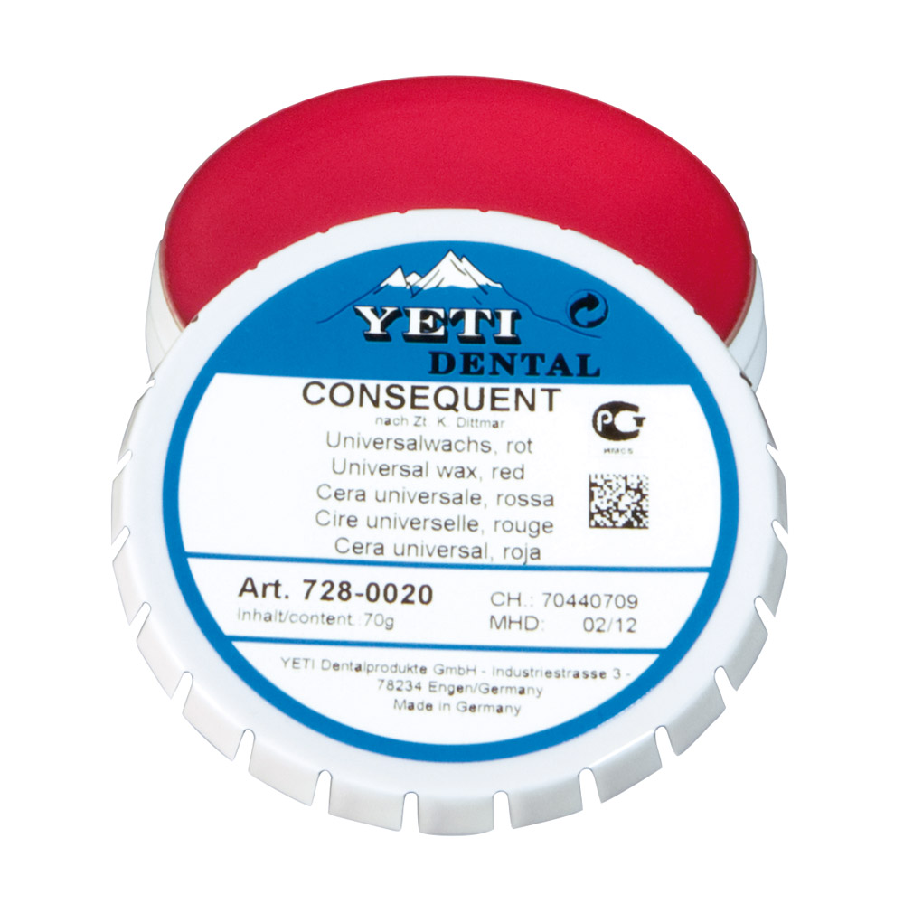 Consequent Universalwachs rot, 60 g