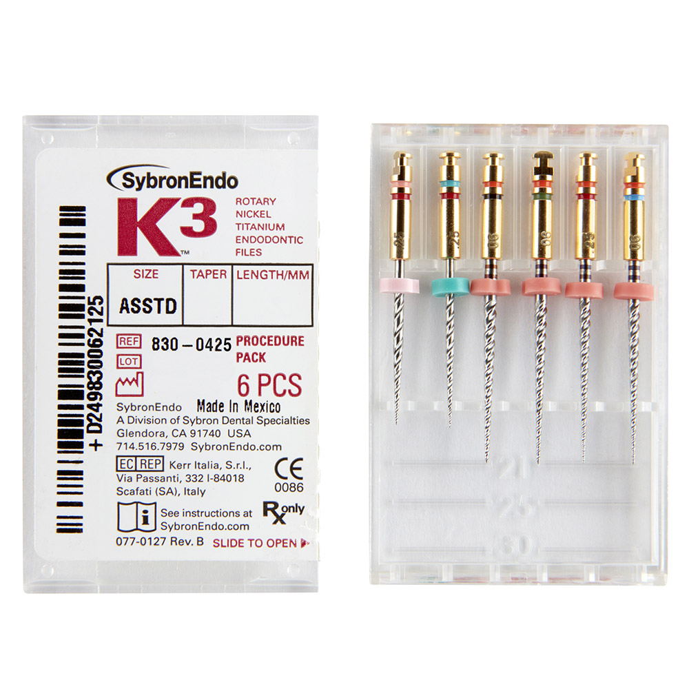 K3 NiTi-Files .04 25 mm, Procedure-Packung