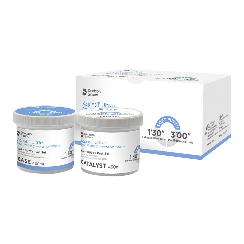 Aquasil Ultra+ Soft Putty Fast Set, 2 x 450 ml