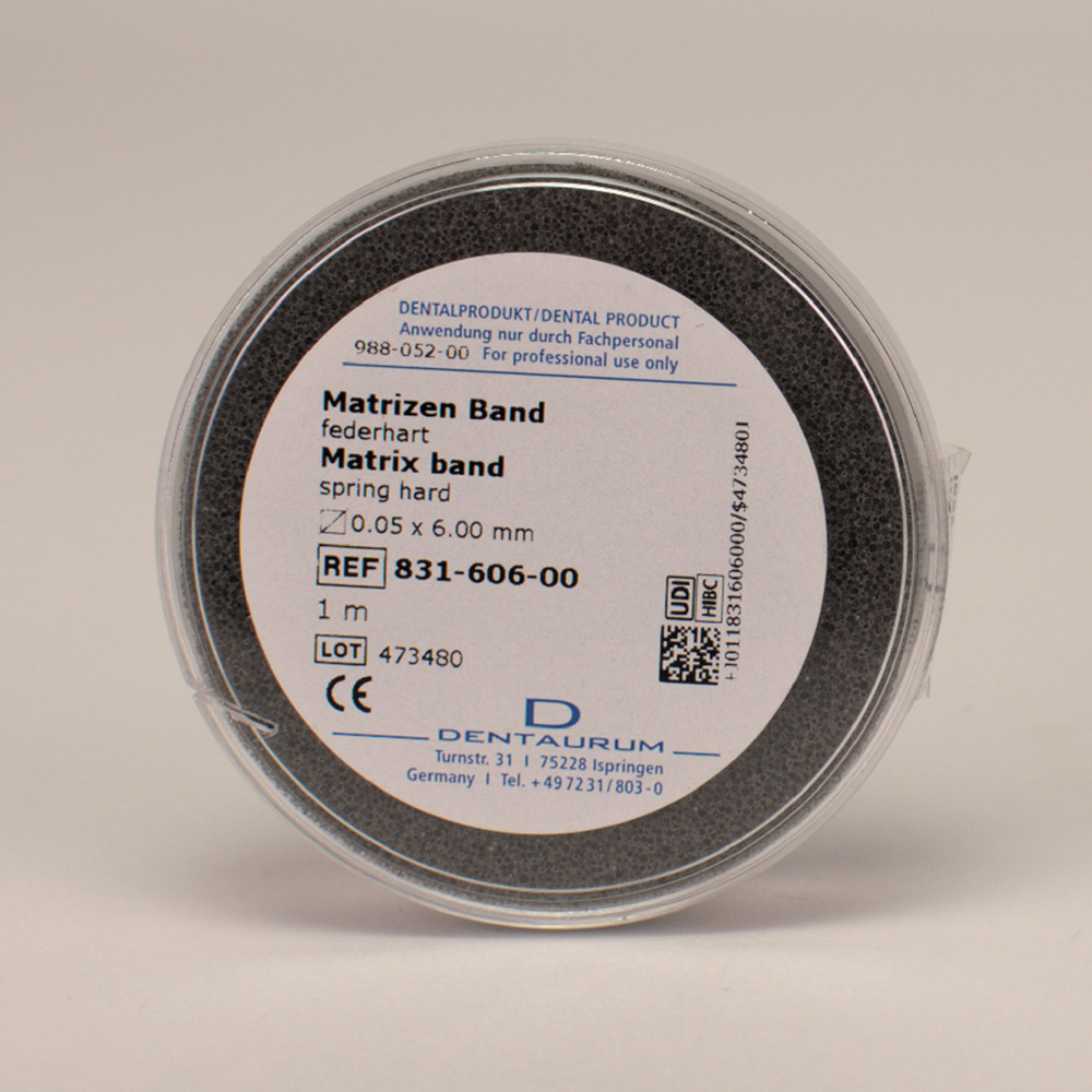 Matrizenband 0,05 x 6 mm, 1 m Rolle