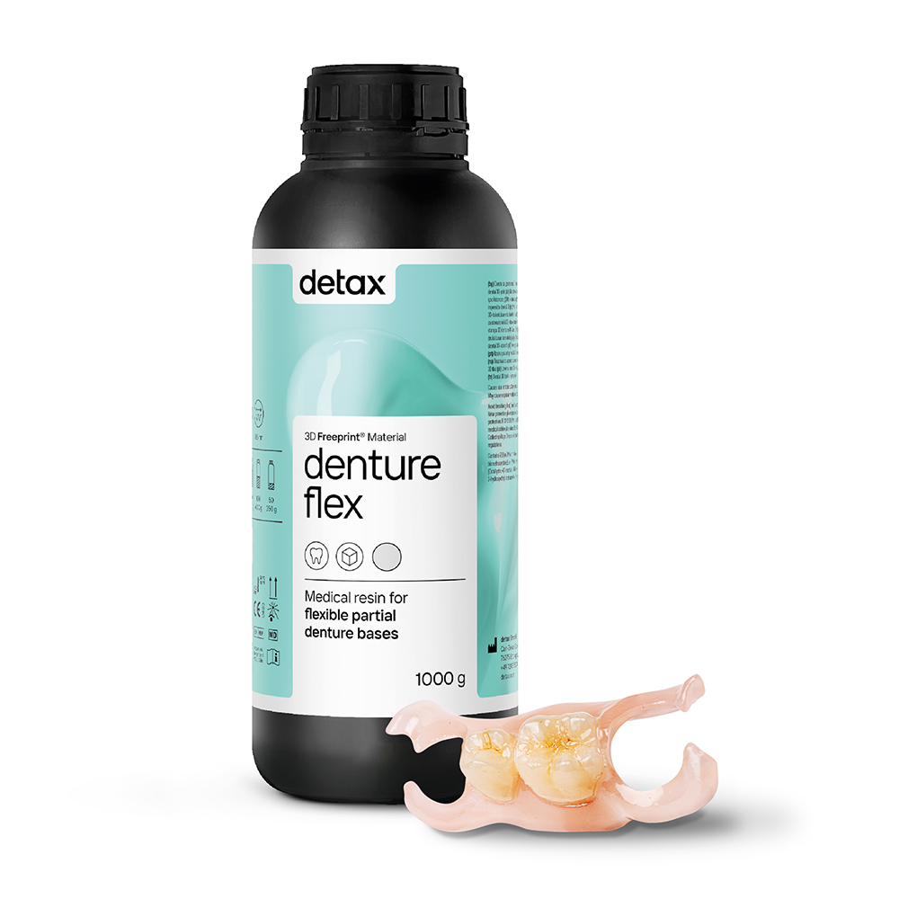 Freeprint denture flex pink-tranparent, 1 kg Flasche