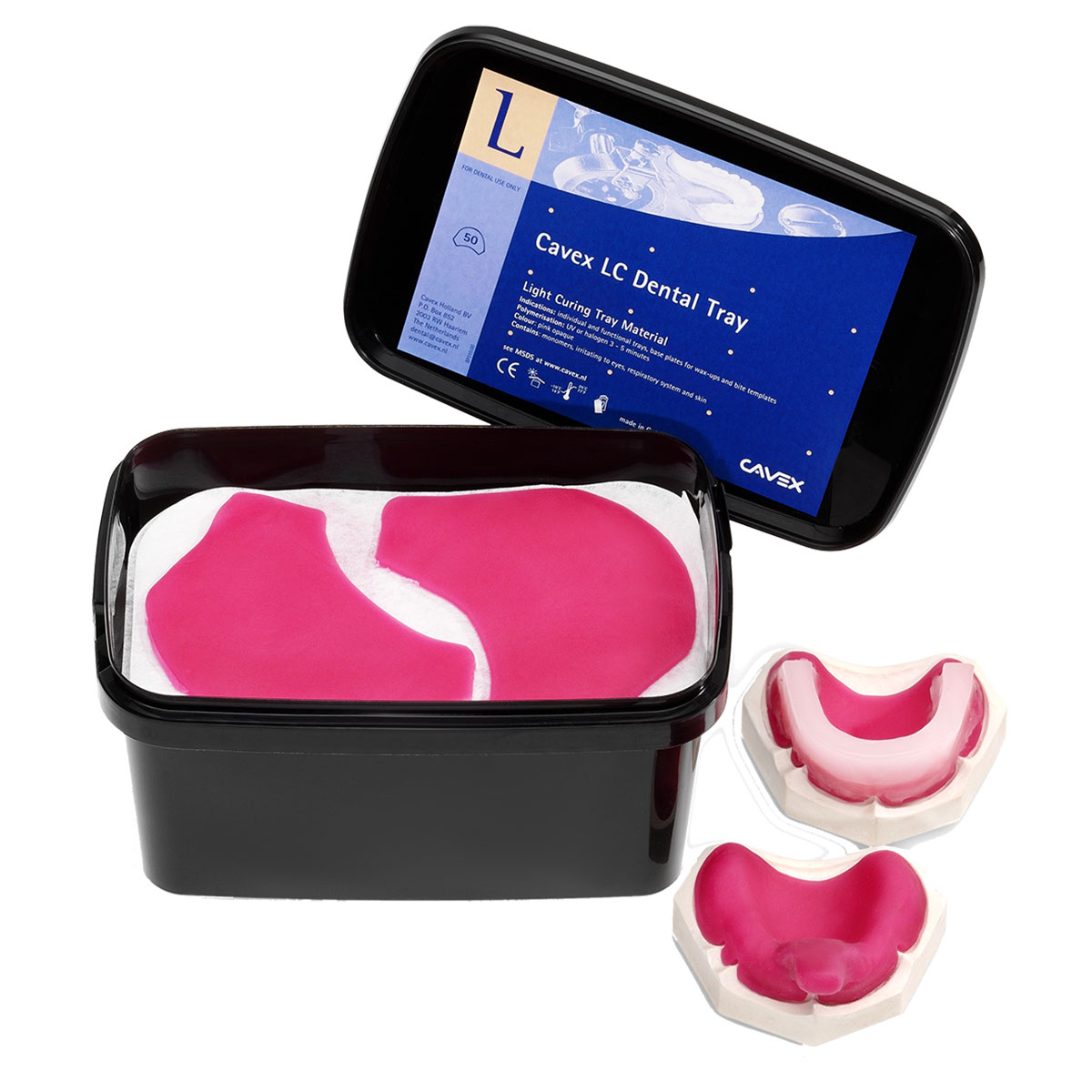 Basisplatten Cavex LC Dental Tray, 50 Stück