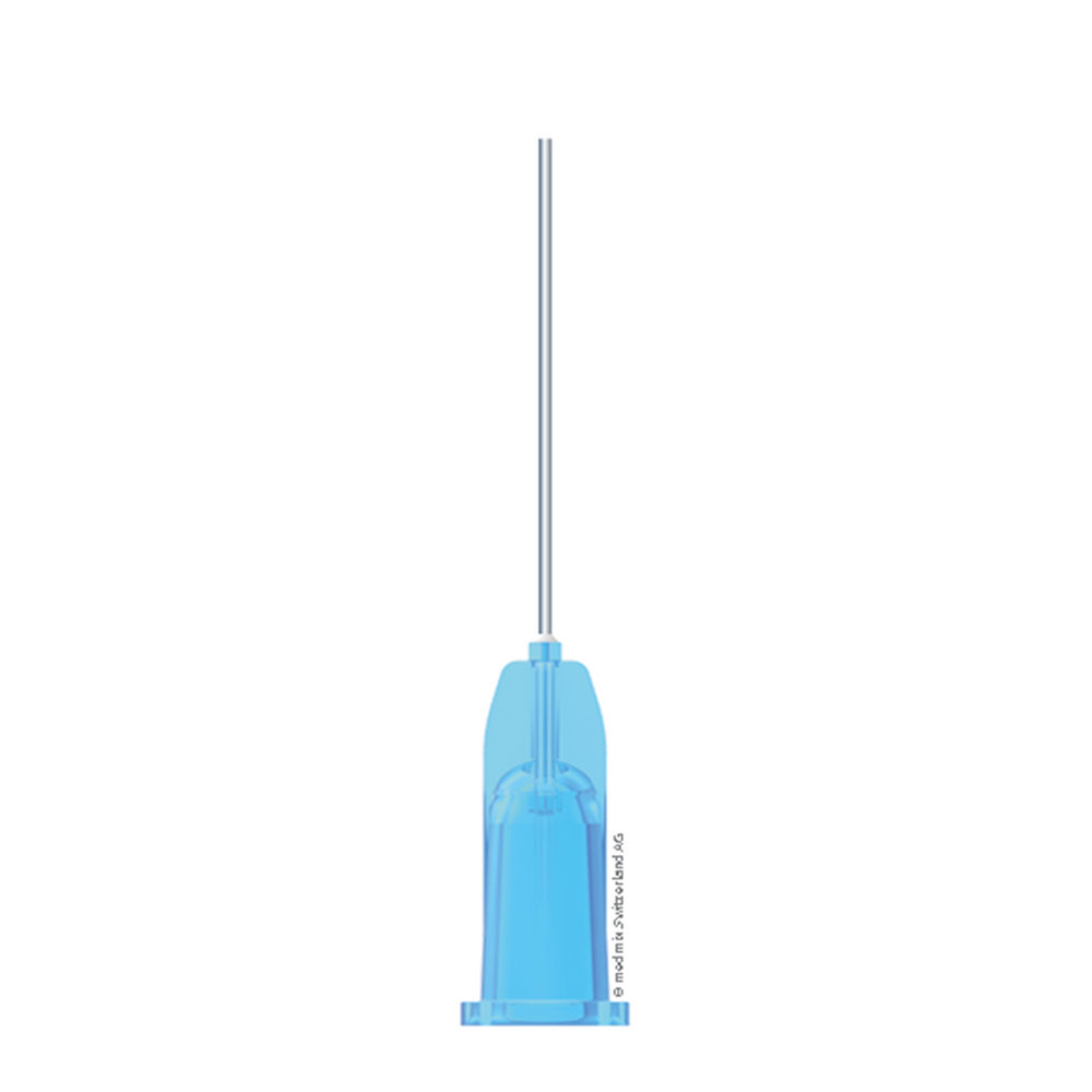 Transcodent Pastenkanüle Luer Lock 0,6 x 23 mm blau, 100 Stück