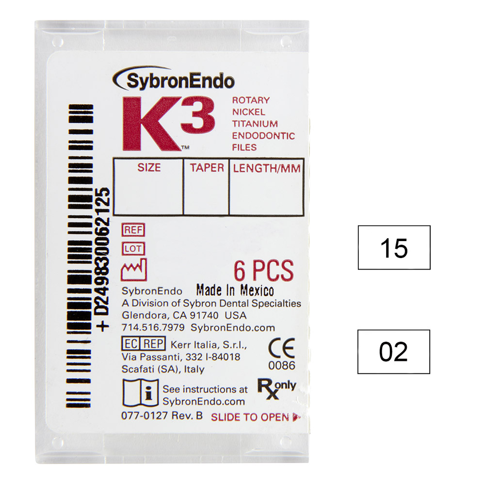 K3 NiTi-Files .02 Gr.30 21 mm, 6 Stück