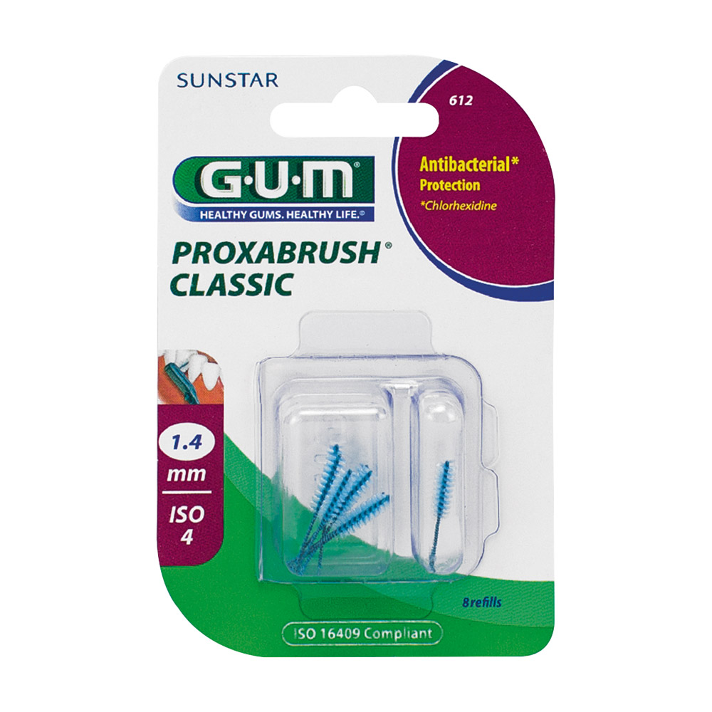 GUM Proxabrush Classic 1,4mm Kerze, 8 Stück