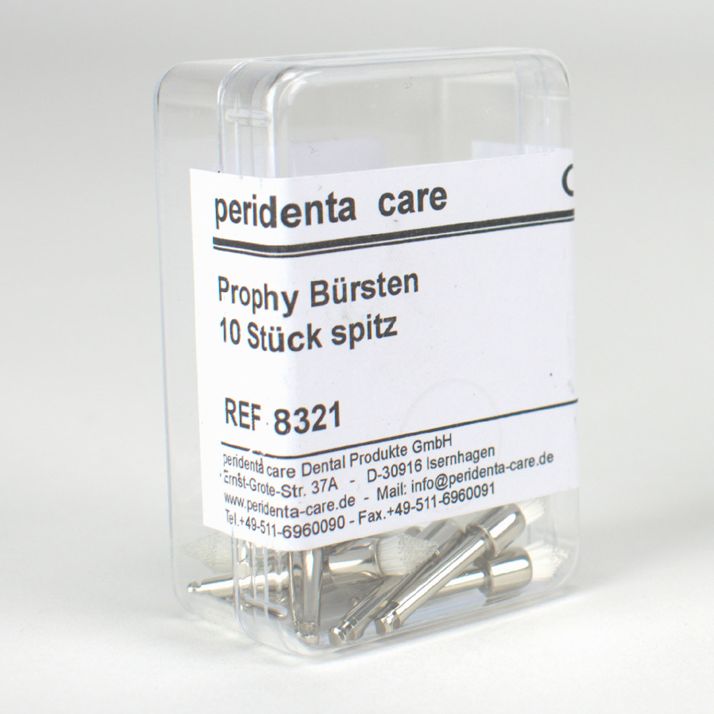 Prophy Bürste Wst Nylon spitz ø 5 mm, 10 Stück