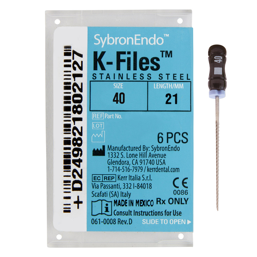 K-Feilen 040 21 mm, 6 Stück