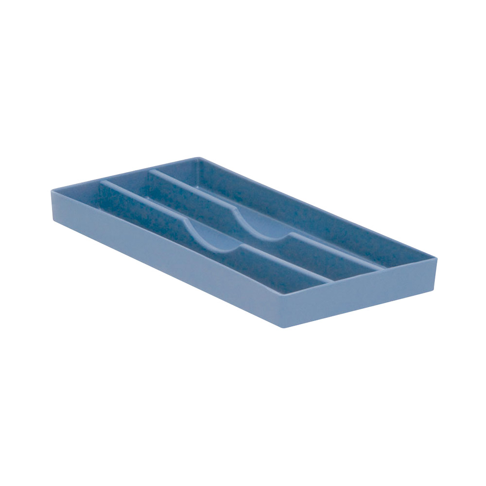 Cabinet Tray 3 Lange Fächer blau, Stück