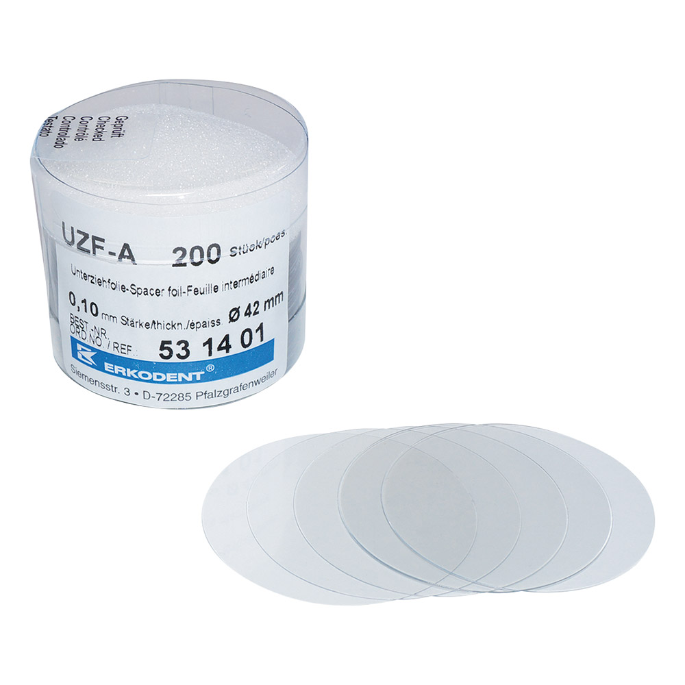 UZF-A 42 x 0,10 mm klar, 200 Stück