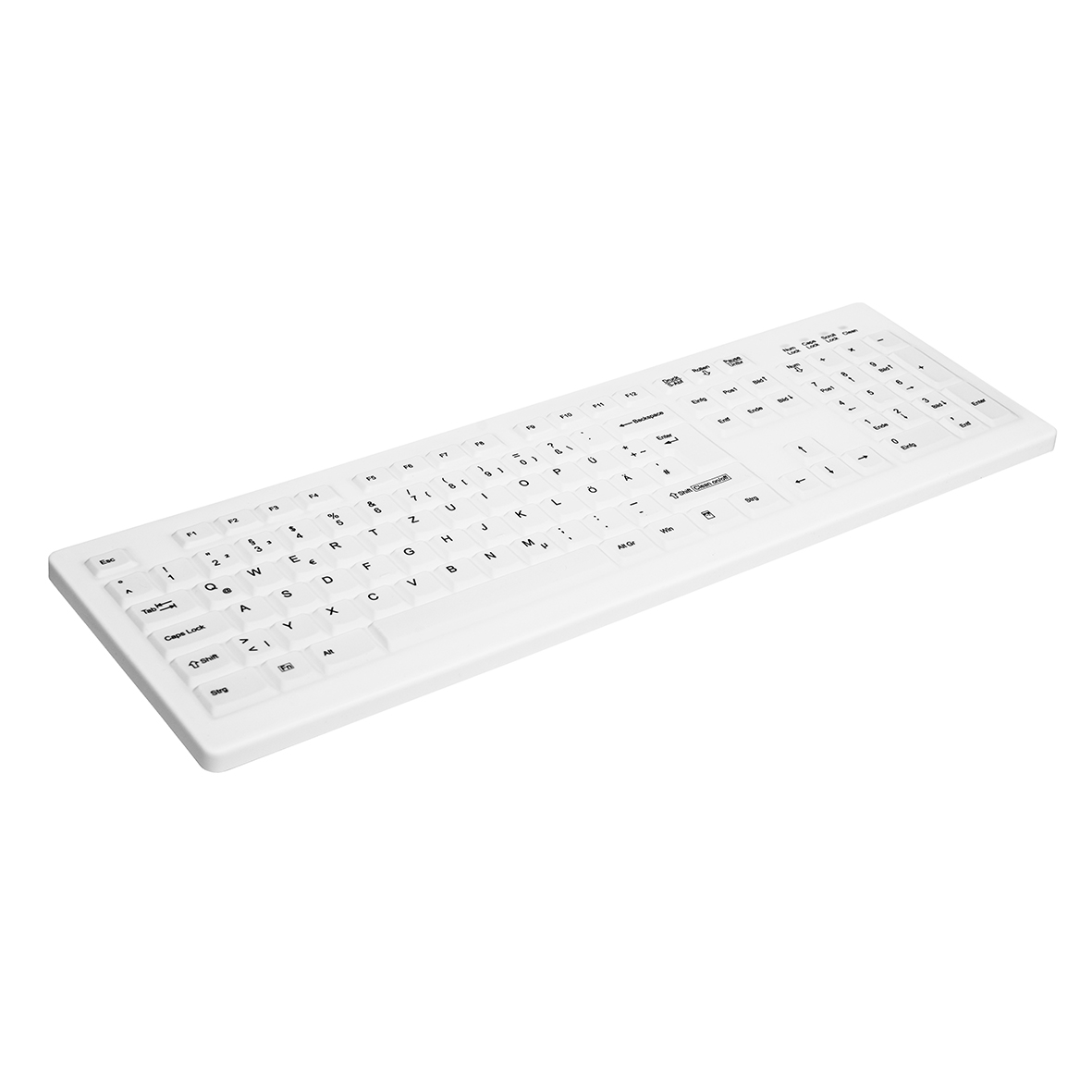 Tastatur Desktop Style Kabel weiß Active Key