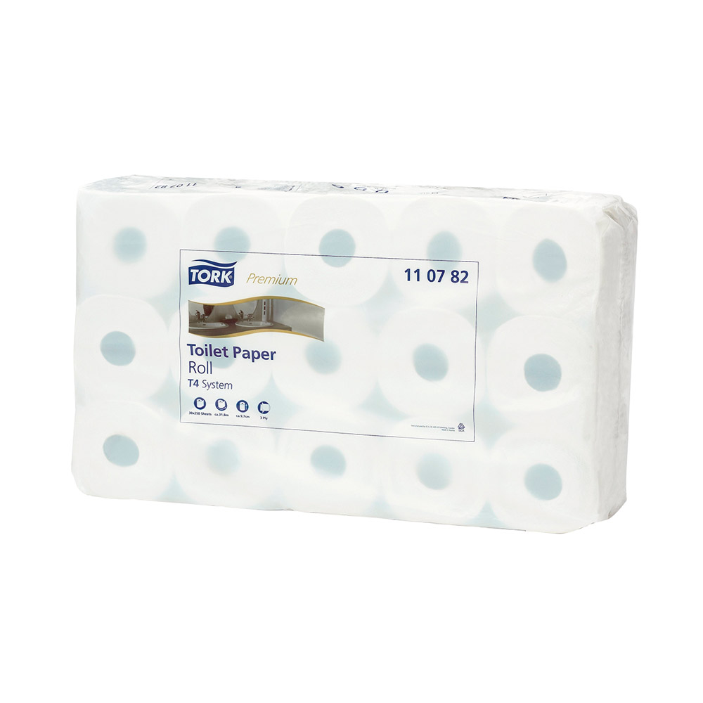 Tork Advanced T4 Toilettenpapier 3-lagig weiß, 30 Rollen