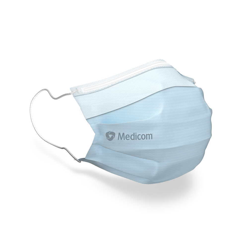 SafeMask SofSkin fog-free Mundschutz Ohrschlaufen blau, 50 Stück