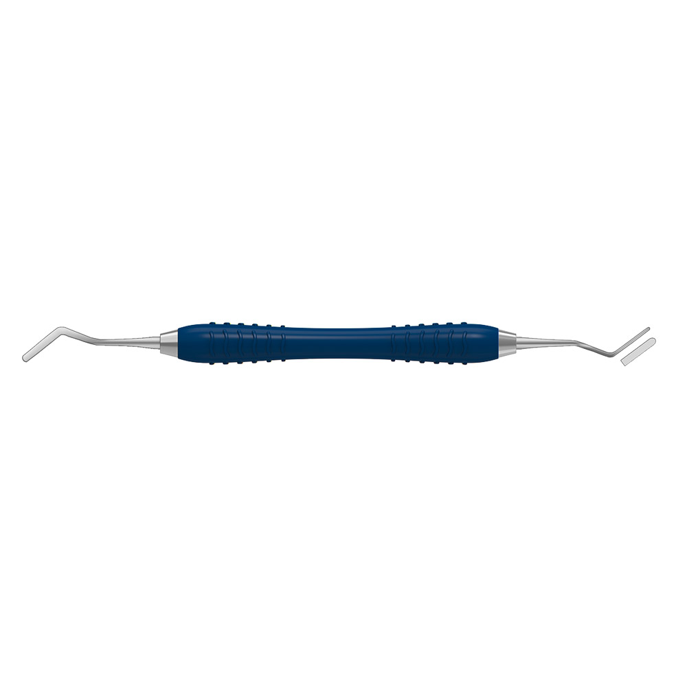 Heidemann Spatel 2.0/0,3 mm flexibel Colori Silikon Griff blau, Stück