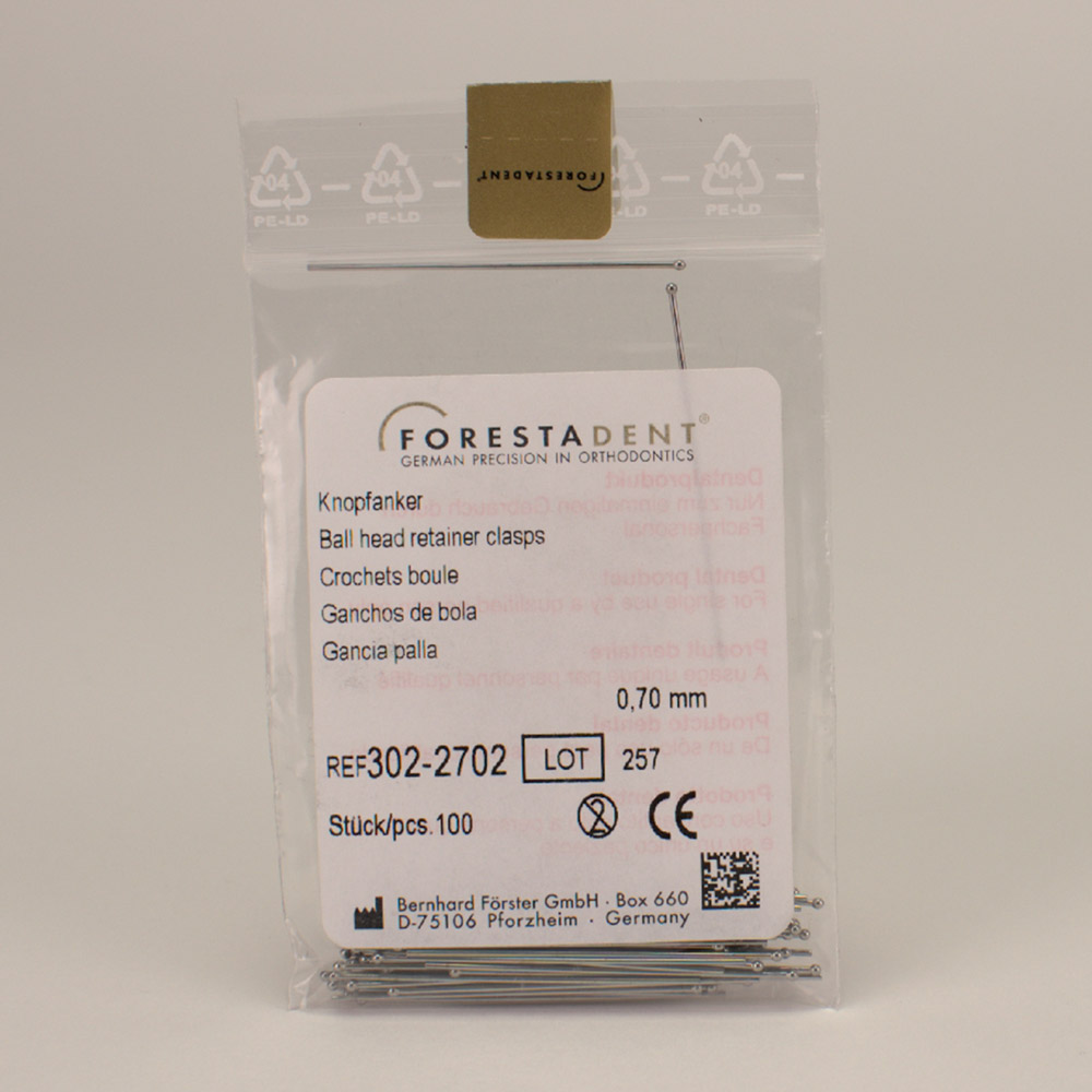 Knopfanker 0,70 mm 302-2702, 100 Stück