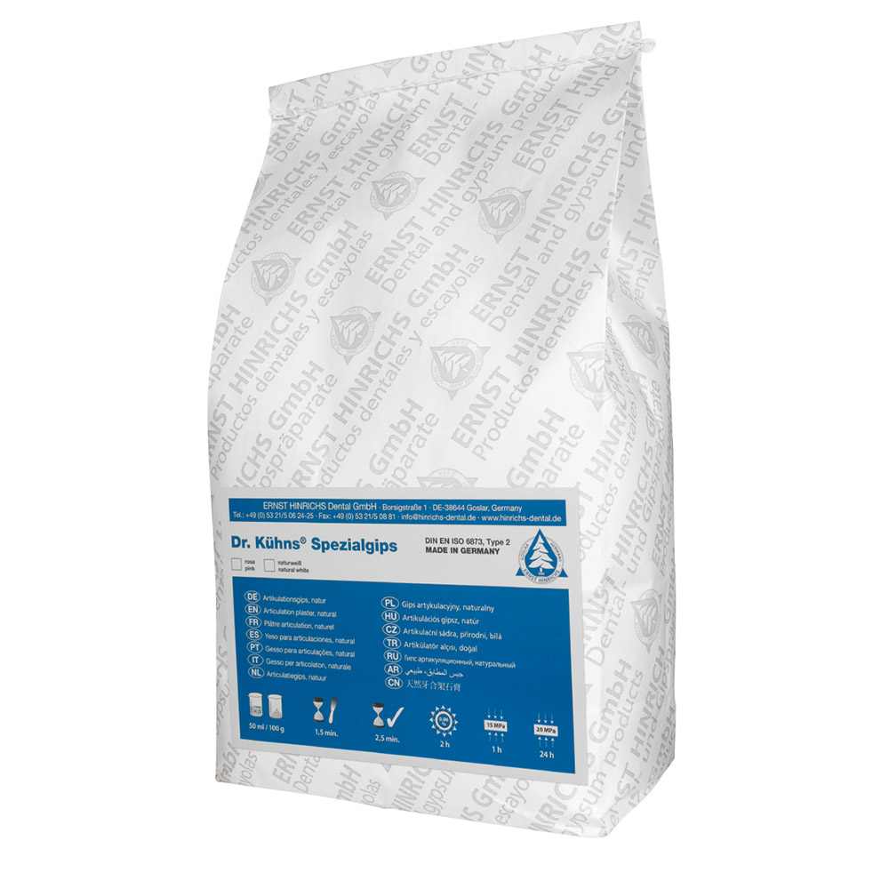 Dr. Kühns Spezialgips weiß, 5 kg Beutel