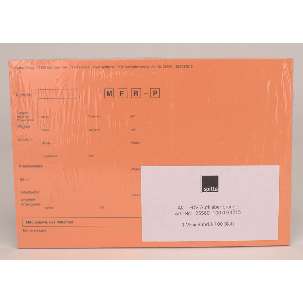 Anschriftaufkleber 560 orange, 100 Stück