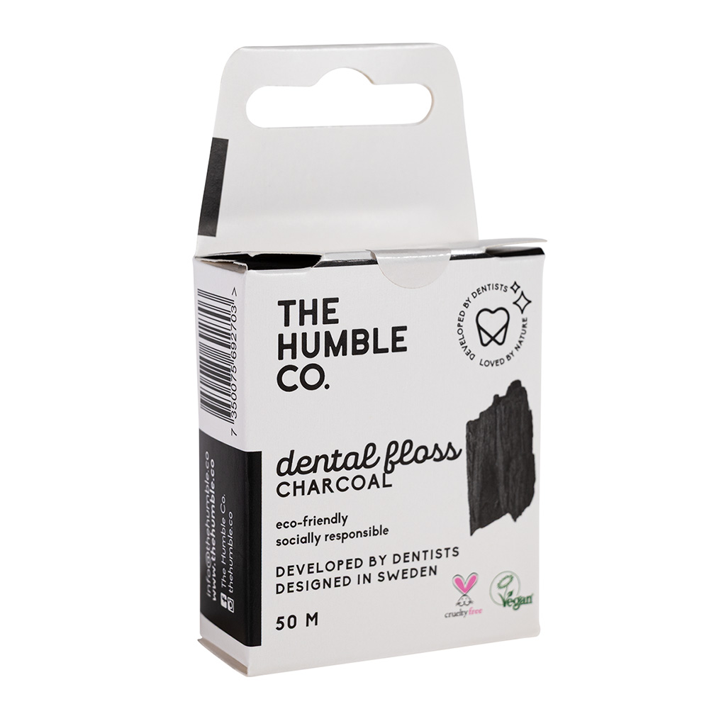 Humble Zahnseide Aktivkohle  50m