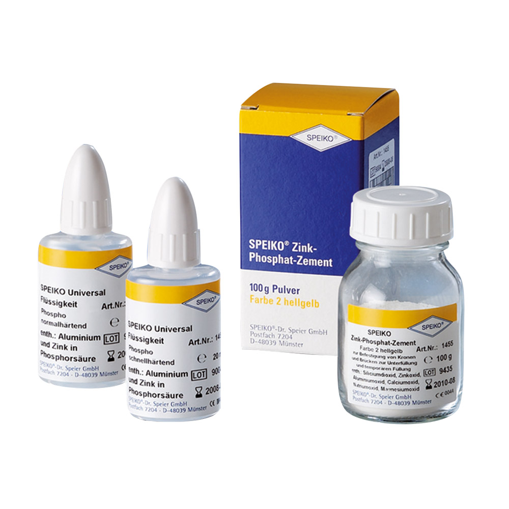 Zink-Phosphat-Zement hellgelb, 100 g Pulver