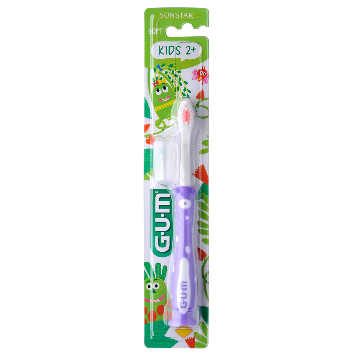GUM Kids Monster Zahnbürste 3-6 Jahre, 12 Stück