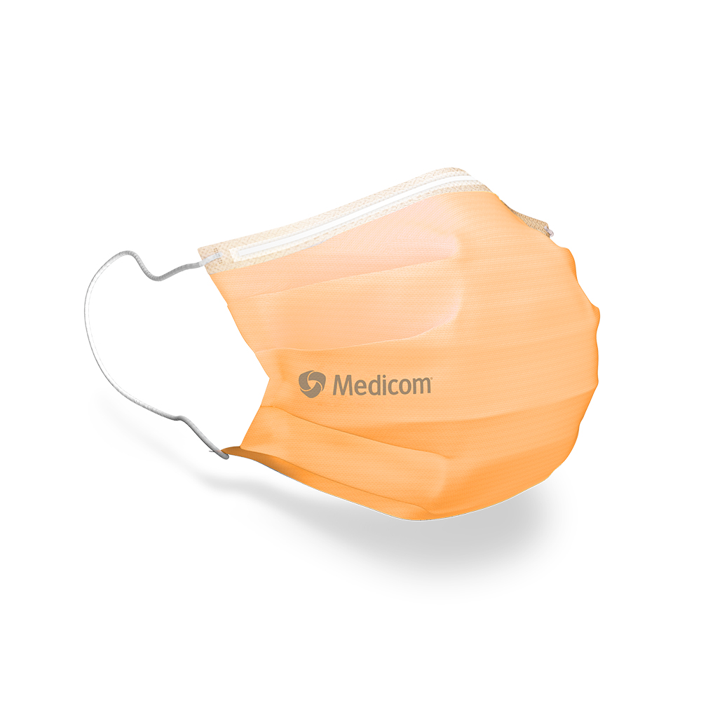 SafeMask Standard mit Ohrschlaufen Typ IIR orange, 50 Stück