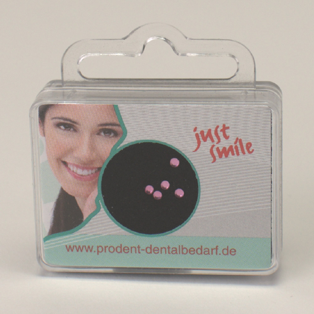 Dental Jewel Zahnschmuck pink 1,8 mm, 5 Stück