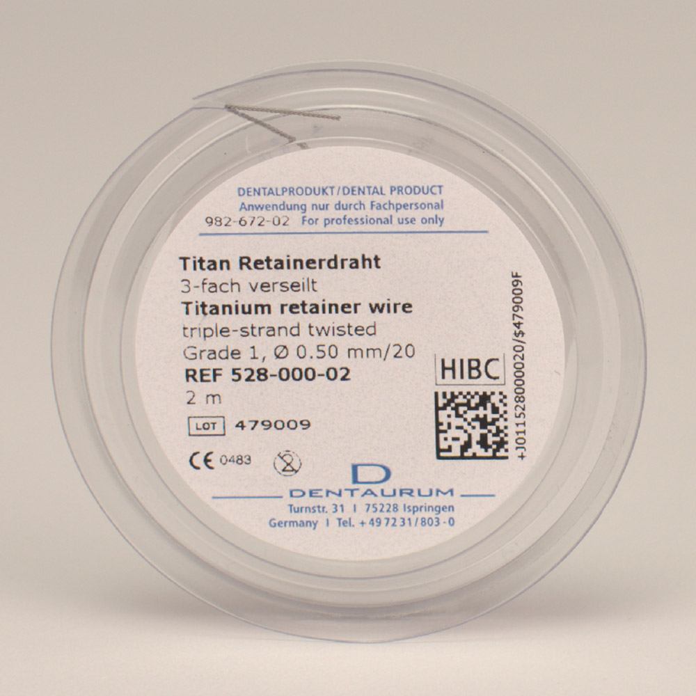 Titan Retainerdraht 0,50 mm/20, 2 m