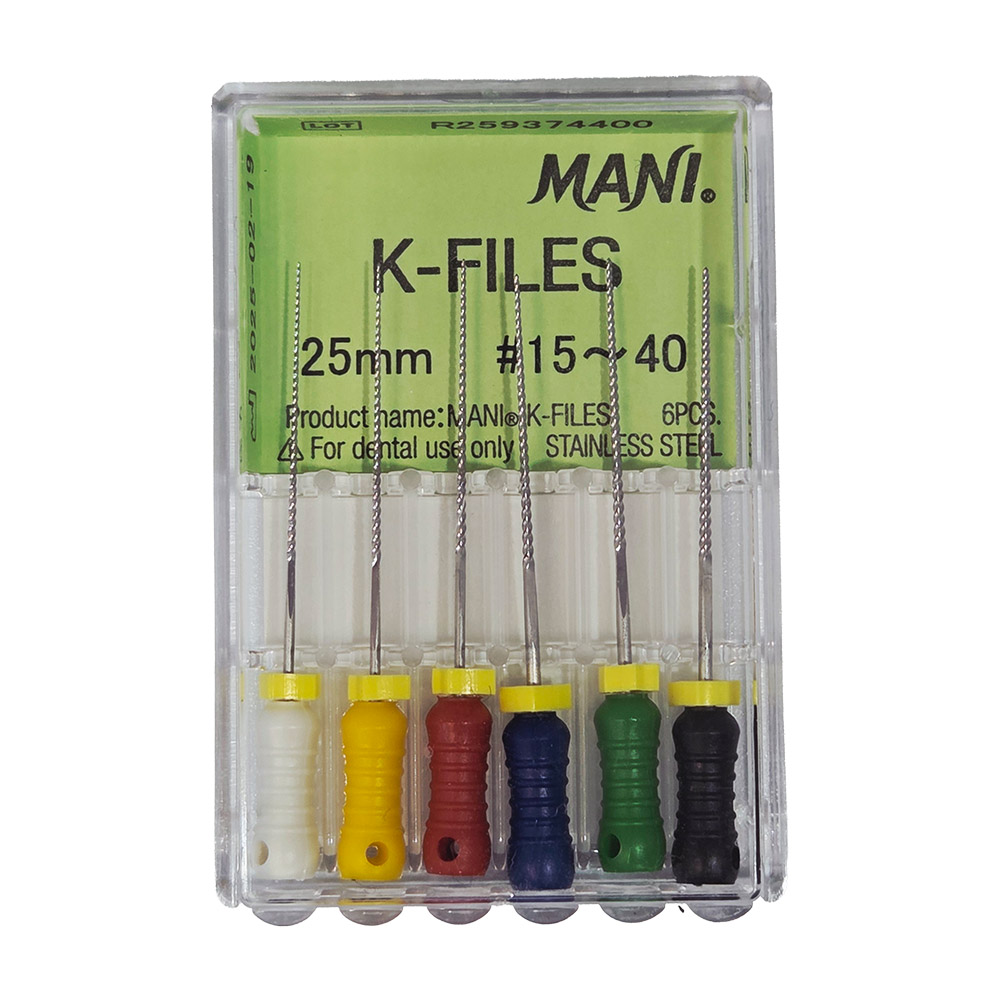 Mani K-Feilen 25 mm, Gr. 15-40, 6 Stück