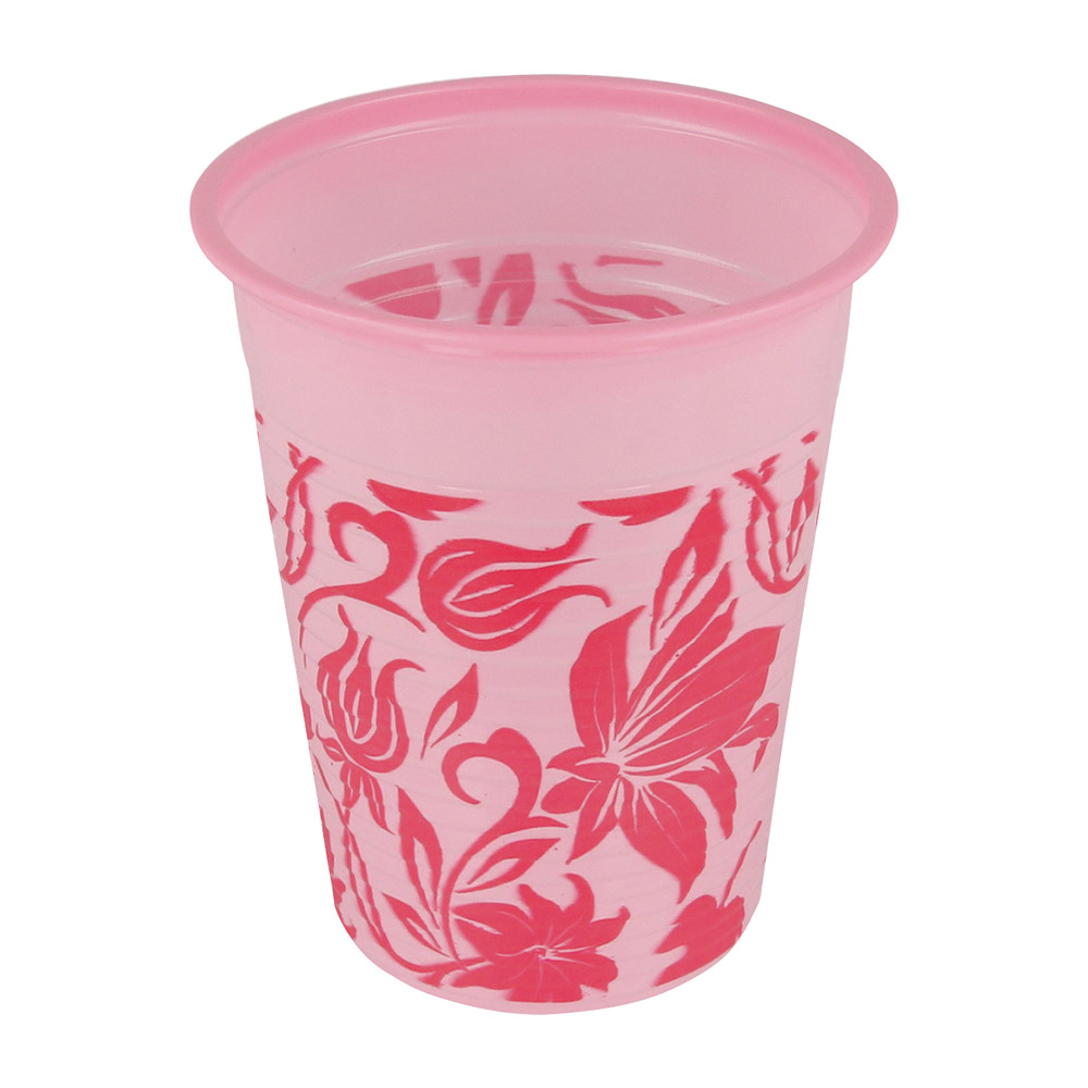 Monoart Trinkbecher Flower 180 ml rosa, 1000 Stück