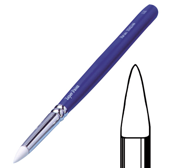 Silicon Brush Modellierinstrument Taper-Point weiß, Stück