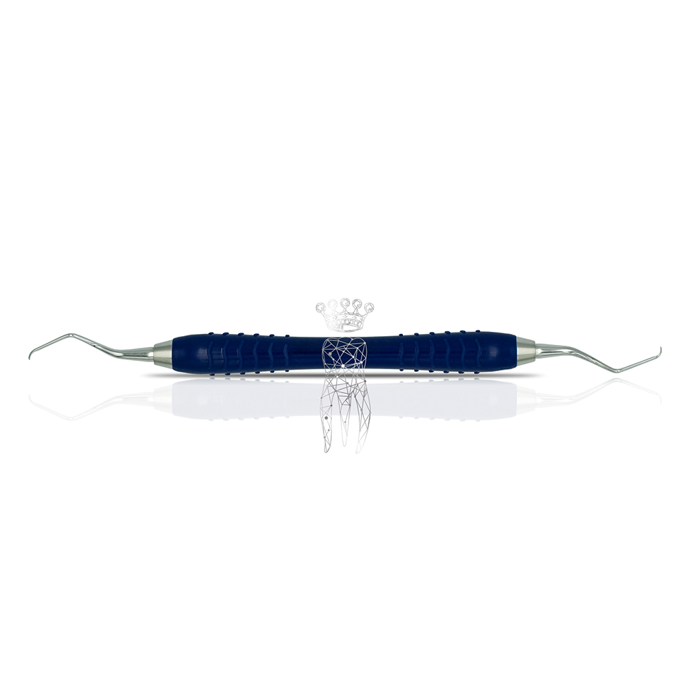 Kürette Gracey Micro-Mini Five 13-14 Colori-Silikon blau, 1 Stück