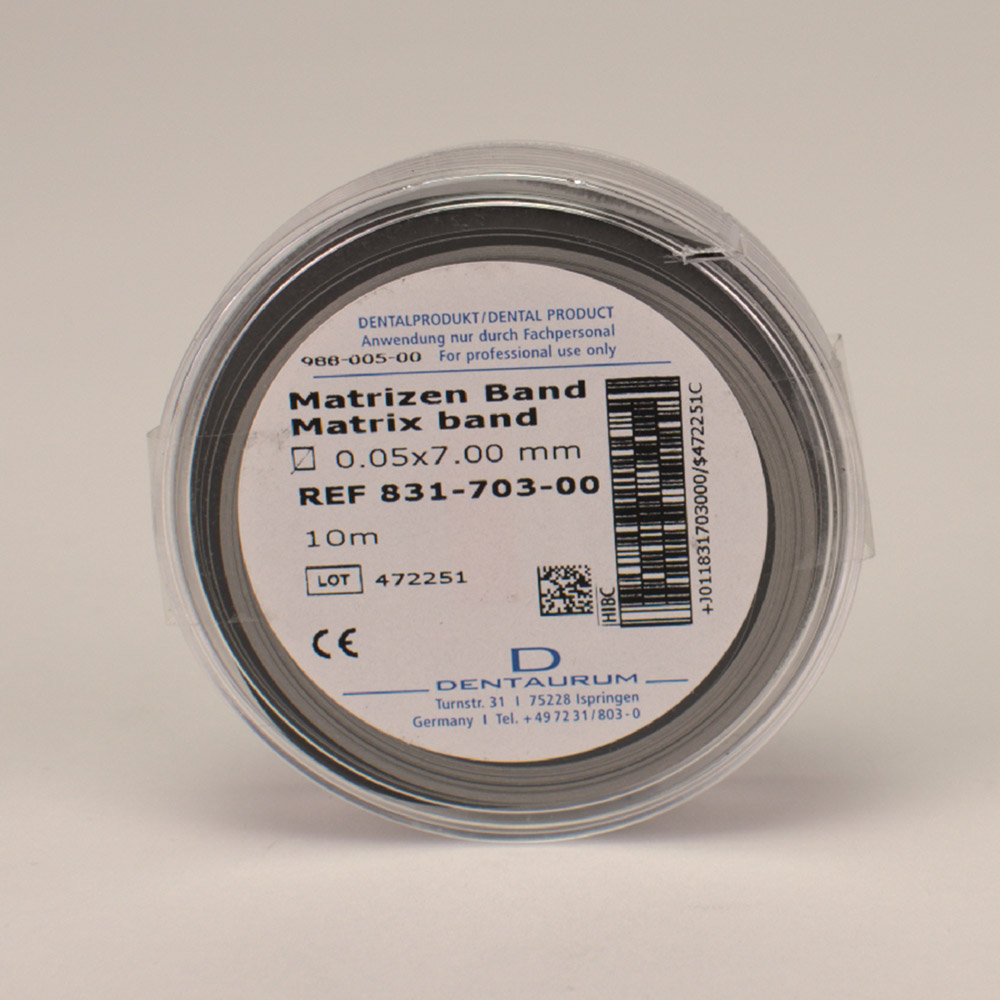 Matrizenband 0,05 x 7,0 mm, 10 m