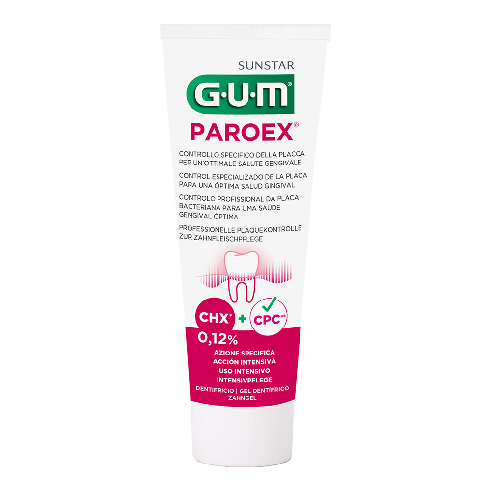 GUM Paroex Zahngel 0,12 %, 6 x 75 ml
