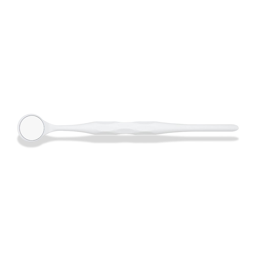 Mundspiegel Relax FS Rhodium 4 plan weiß, 10 Stück