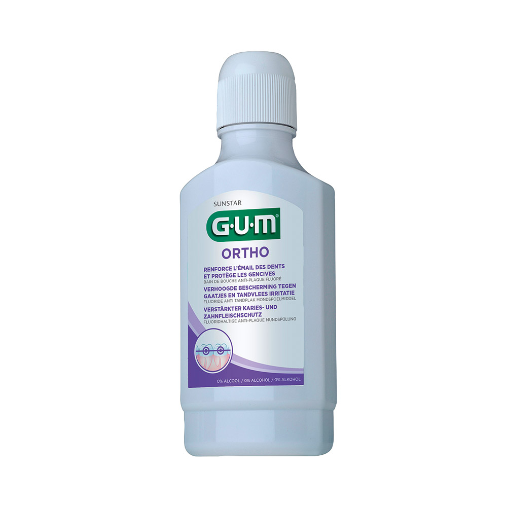 GUM ORTHO Mundspülung, 12 x 300 ml