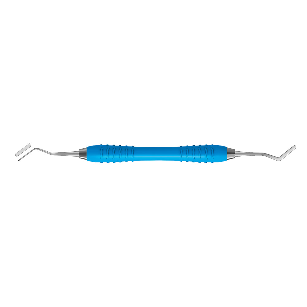 Heidemann Spatel 2.5/0,3 mm flexibel Colori Silikon Griff hellblau, Stück