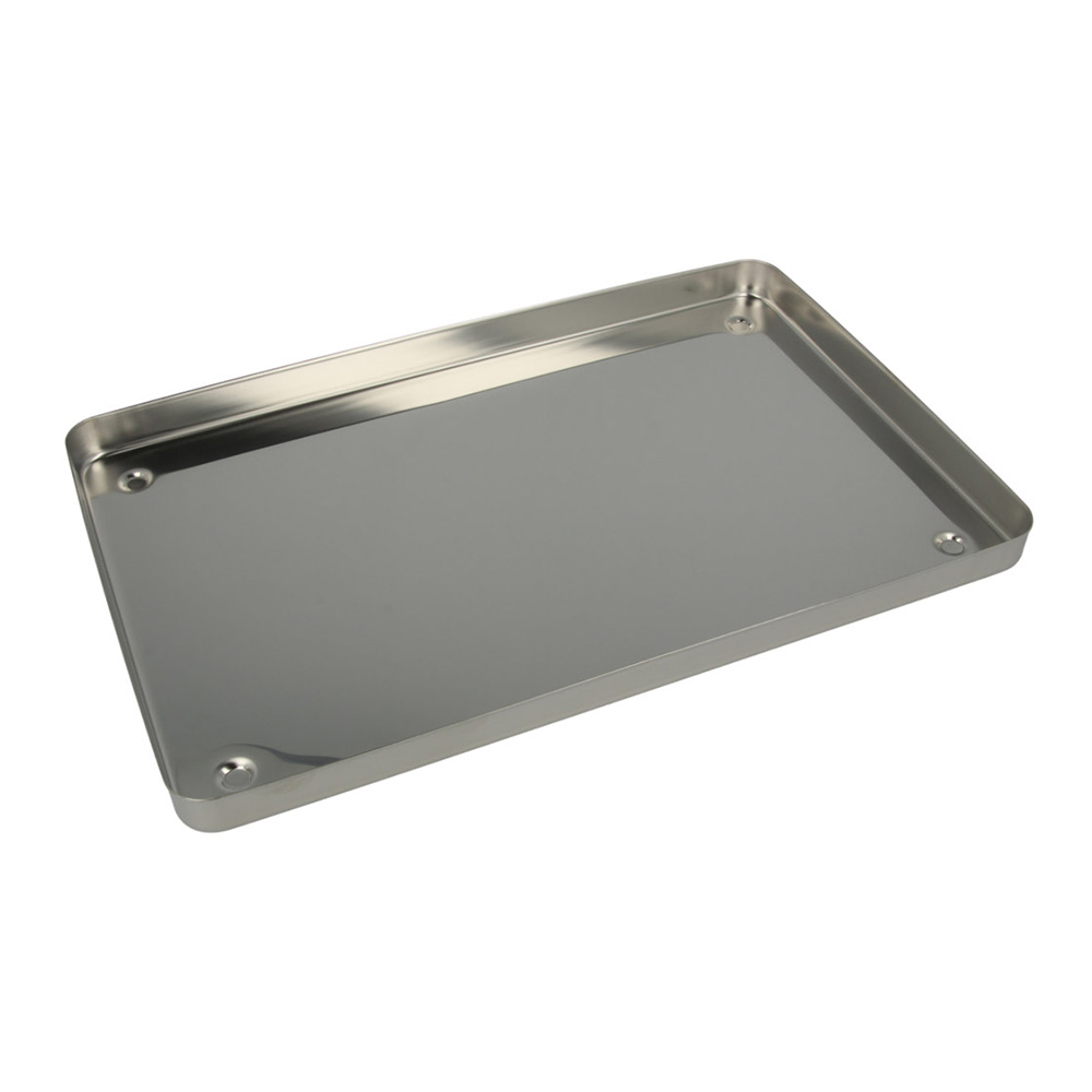 Tray Edelstahl Bodenteil ungelocht, Stück