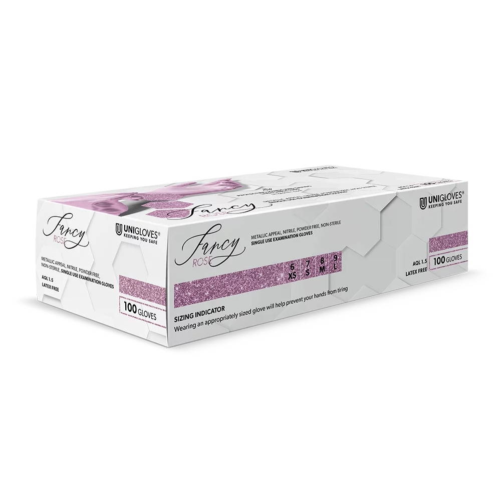 Fancy rose Nitril Handschuhe puderfrei Gr. XS, 100 Stück