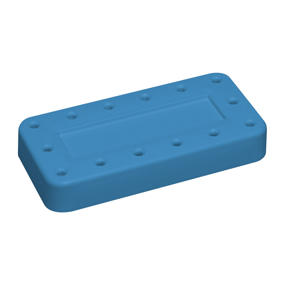 Bur Block 14-Loch magnetisch blau, Stück