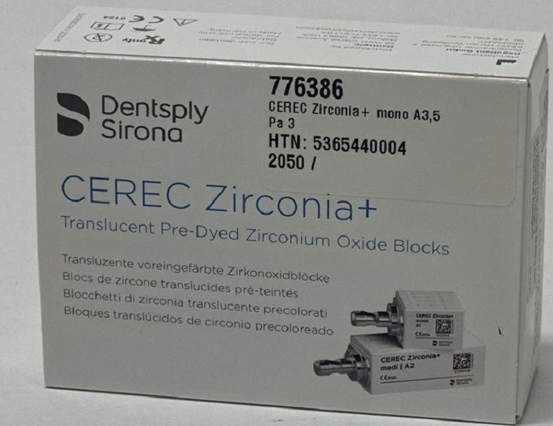 CEREC Zirconia+ mono A3.5, 3 Stück