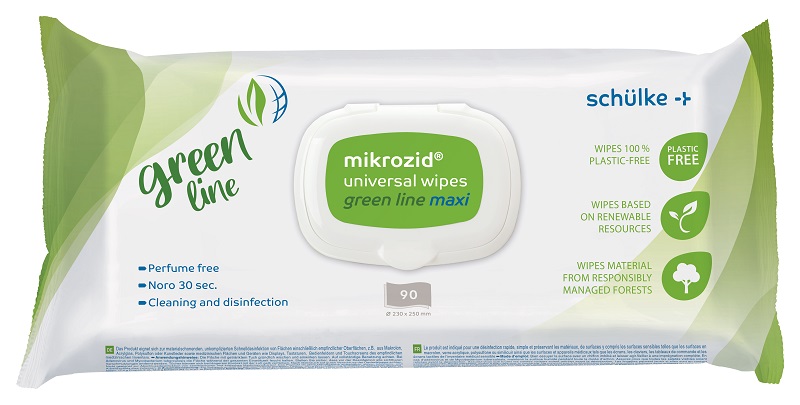 Mikrozid Univ. Wipes greenline maxi 90St