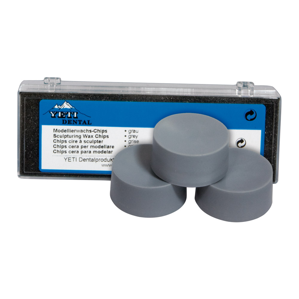 Modellierwachs-Chips grau 20 g, 3 Stück
