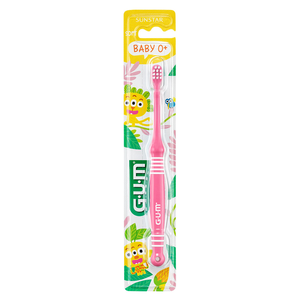 GUM Baby Zahnbürste 0-2 Jahre, 12 Stück