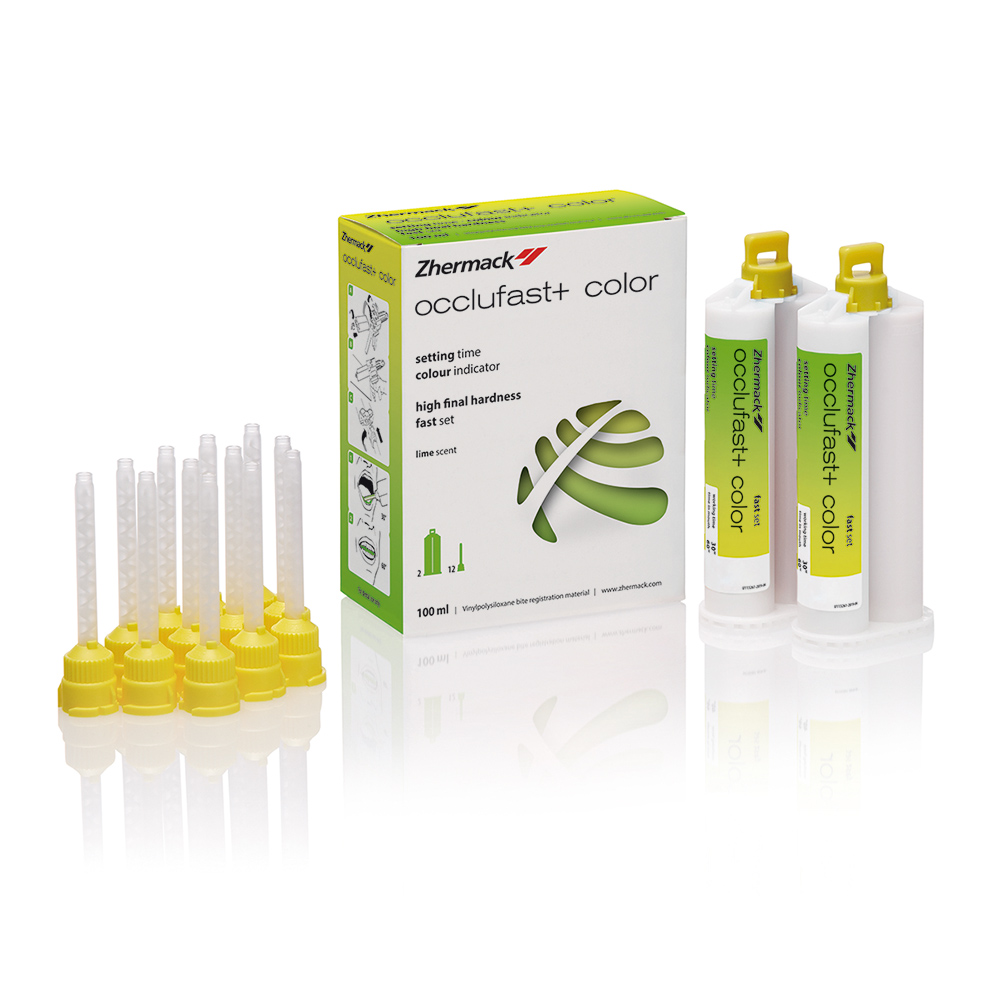 Occlufast+ Color, 2 x 50 ml + 12 Mischkanülen