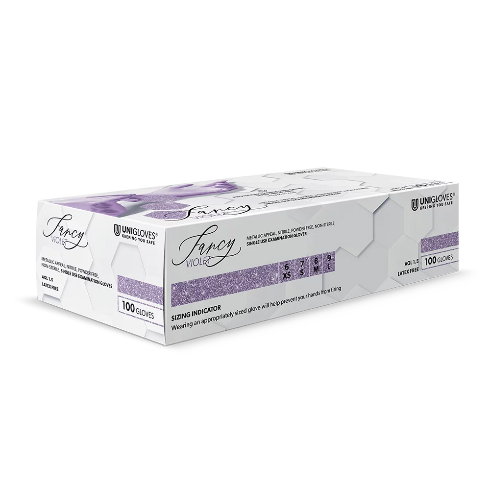 Fancy violet Nitril Handschuhe puderfrei Gr. XS, 100 Stück