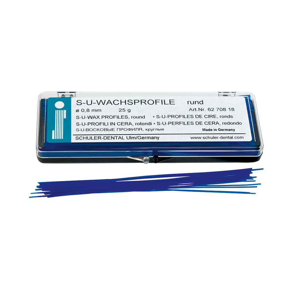 Wachsprofile S-U 0,80 mm 25 g