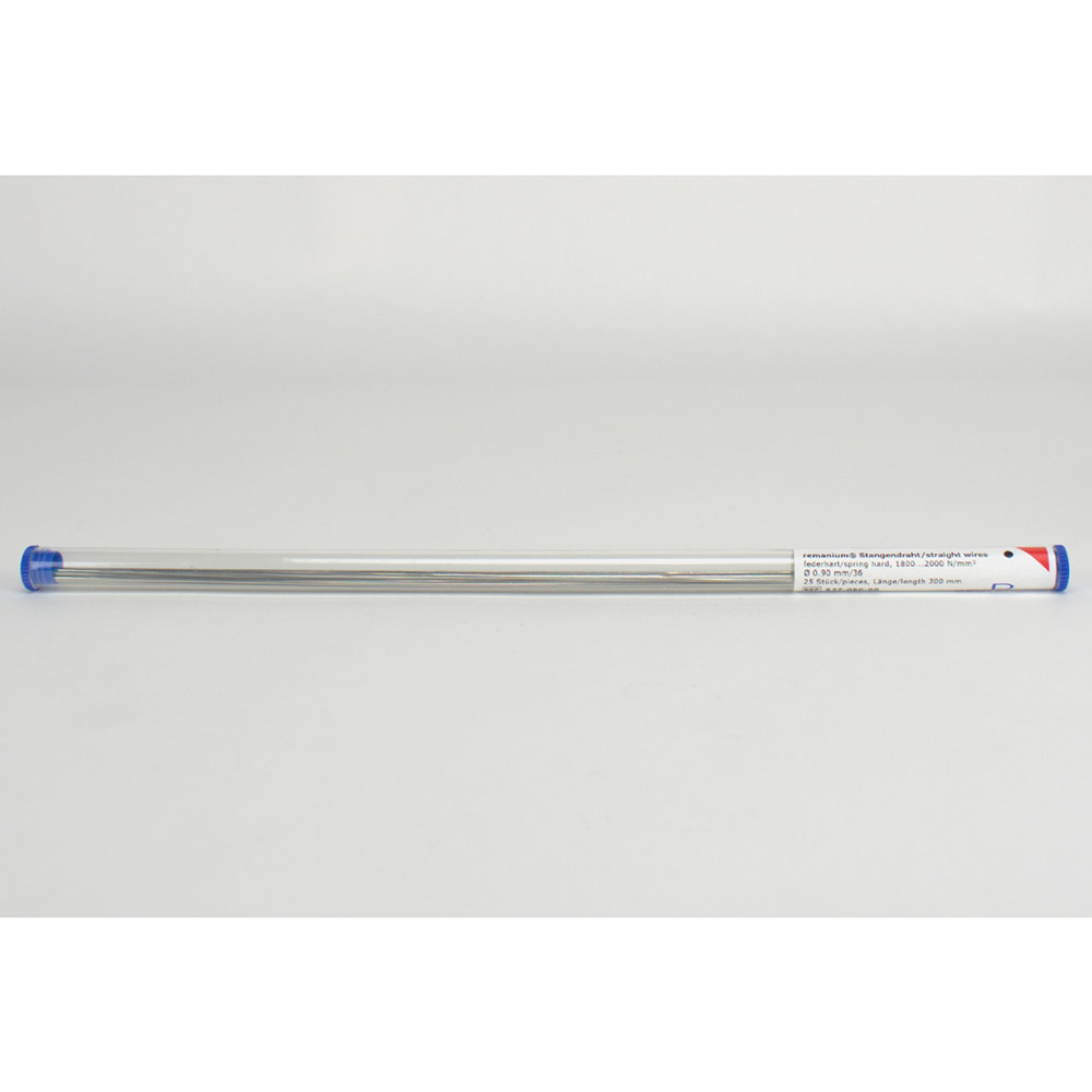 Remanium Stangendraht federhart rund 0,90 x 300 mm, 25 Stück